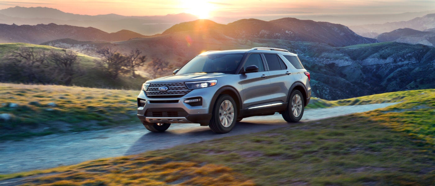 2024 Ford Explorer exterior driving in countryside